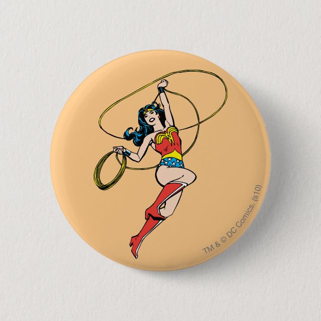 Wonder Woman Lasso of Truth 6 Cm Round Badge (Front)