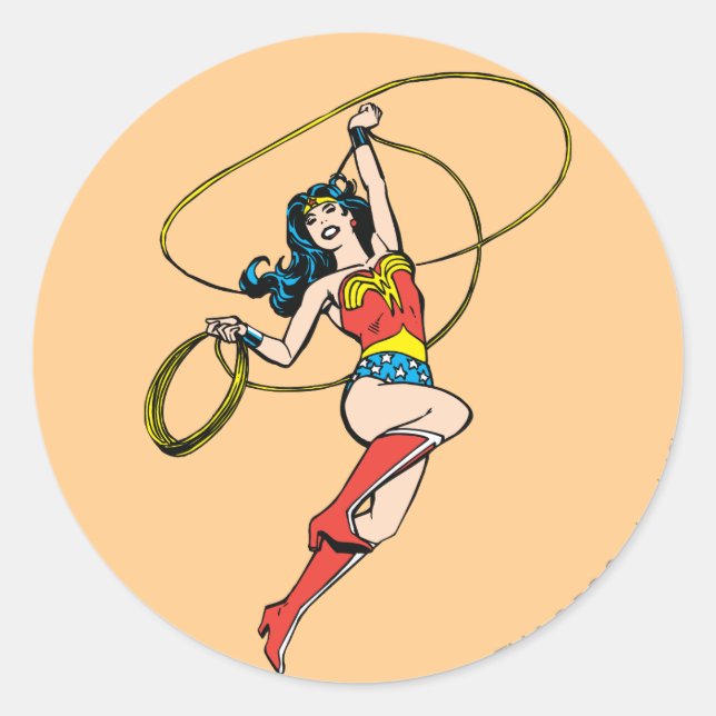 Wonder Woman Lasso of Truth Classic Round Sticker (Front)