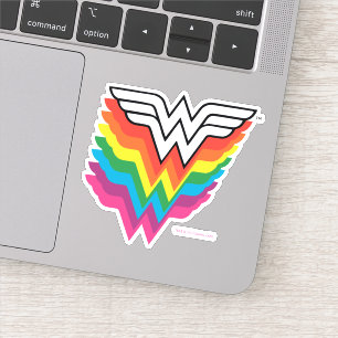 Wonder Woman Layered Rainbow Logo