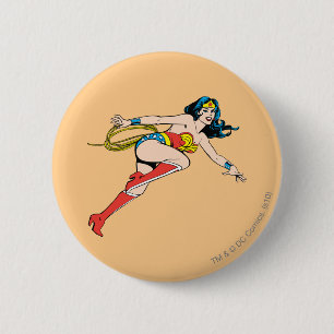 Wonder Woman Leap Right 6 Cm Round Badge