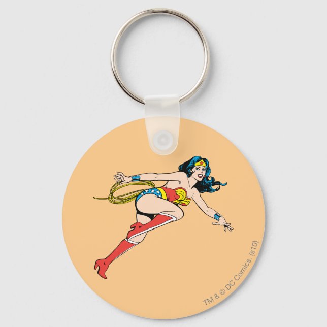 Wonder Woman Leap Right Key Ring (Front)