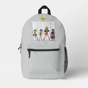 Wonder Woman Legends Forever Graphic Printed Backpack