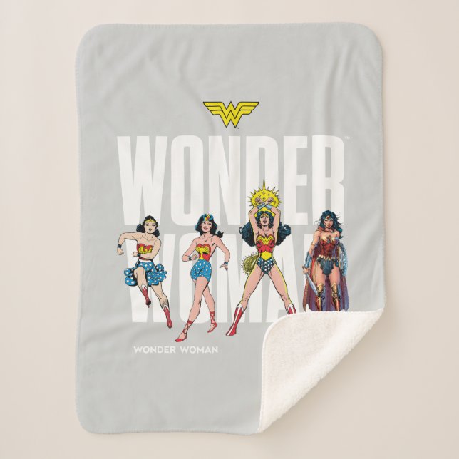 Wonder Woman Legends Forever Graphic Sherpa Blanket (Front)