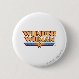 Wonder Woman Logo 2 6 Cm Round Badge