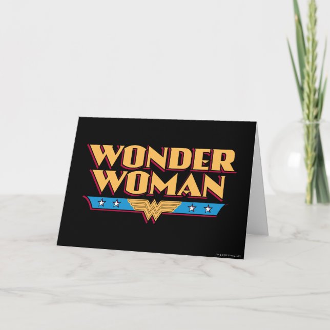 Wonder Woman Logo 2 Card (Front)