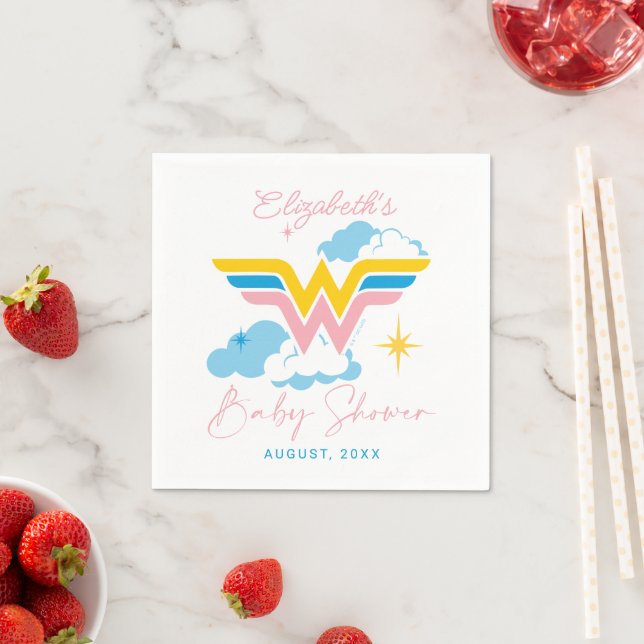 Wonder Woman Logo | Baby Shower Napkin (Insitu)