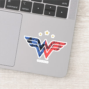 Wonder Woman Modern & Retro Comic Overlay Logo