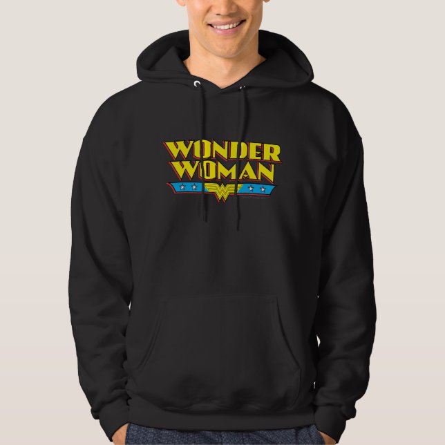 Wonder Woman Name and Logo Hoodie (Front)