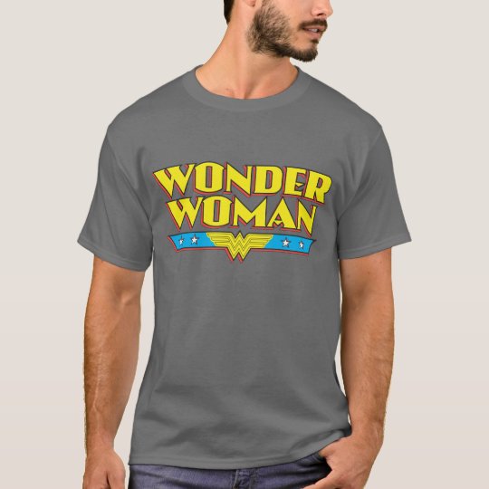 Wonder Woman Name and Logo T-Shirt
