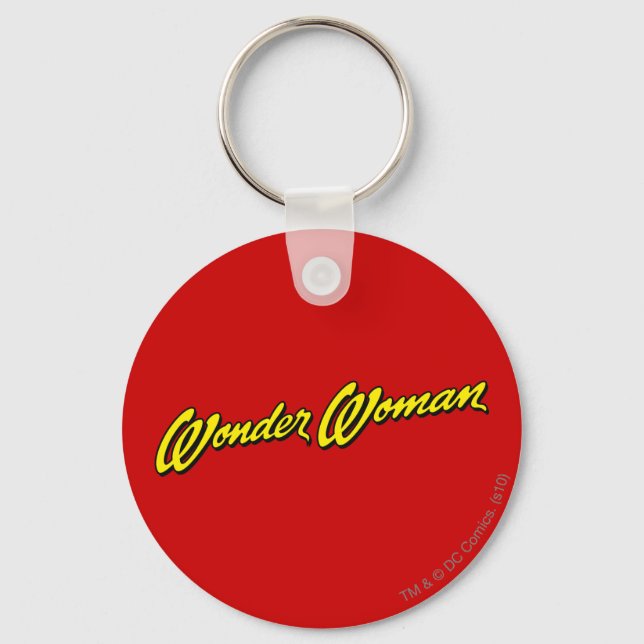 Wonder Woman Name Key Ring (Front)