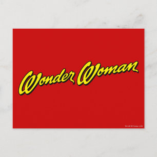 Wonder Woman Name Postcard