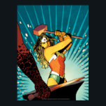 Wonder Woman New 52 Comic Cover #7 Poster<br><div class="desc">Customise your product featuring this comic book cover for Wonder Woman New 52 Issue #7. Check out Wonder Woman hammering a sword on an anvil with the help of Hephaestus.</div>