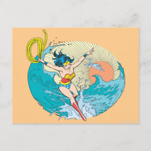 Wonder Woman Ocean Sky Postcard