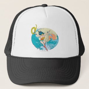 Wonder Woman Ocean Sky Trucker Hat