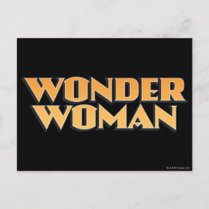 Wonder Woman Orange Logo Postcard