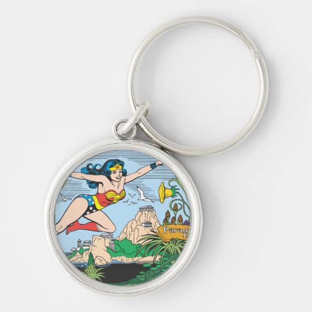 Wonder Woman Paradise Island Key Ring (Front)