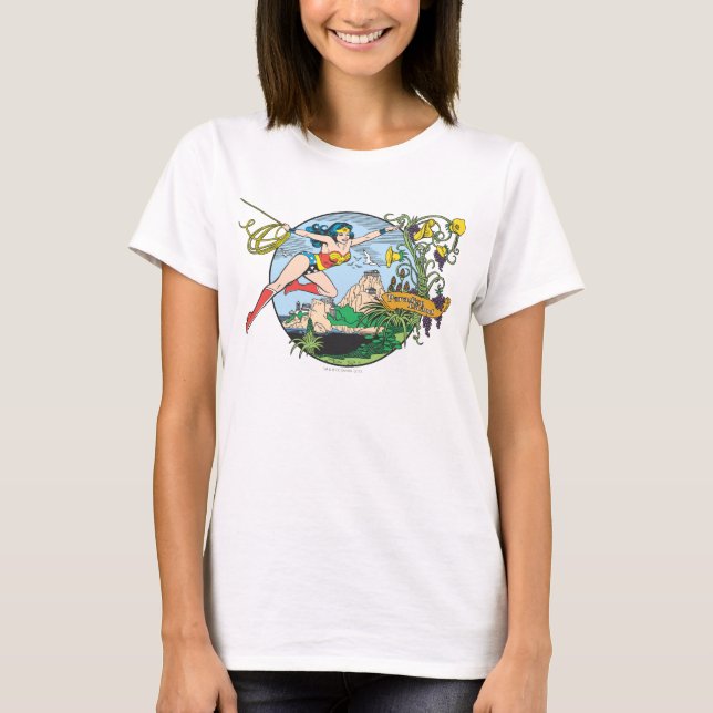 Wonder Woman Paradise Island T-Shirt (Front)