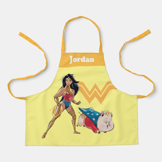Wonder Woman & PB Apron (Front)