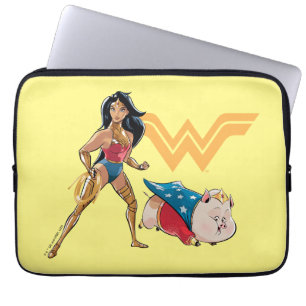 Wonder Woman & PB Laptop Sleeve