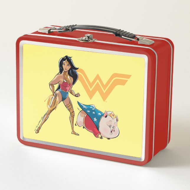 Wonder Woman & PB Metal Lunch Box (Front)