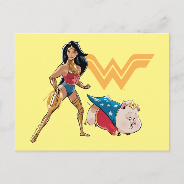 Wonder Woman & PB Postcard (Front)