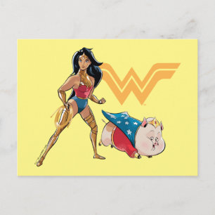 Wonder Woman & PB Postcard