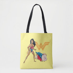 Wonder Woman & PB Tote Bag