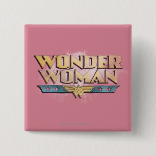 Wonder Woman Pencil Logo 15 Cm Square Badge