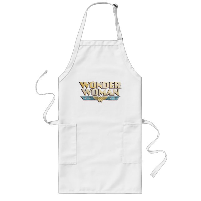 Wonder Woman Pencil Logo Long Apron (Front)