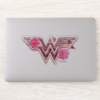 Wonder Woman Pink Camellia Flowers Logo
