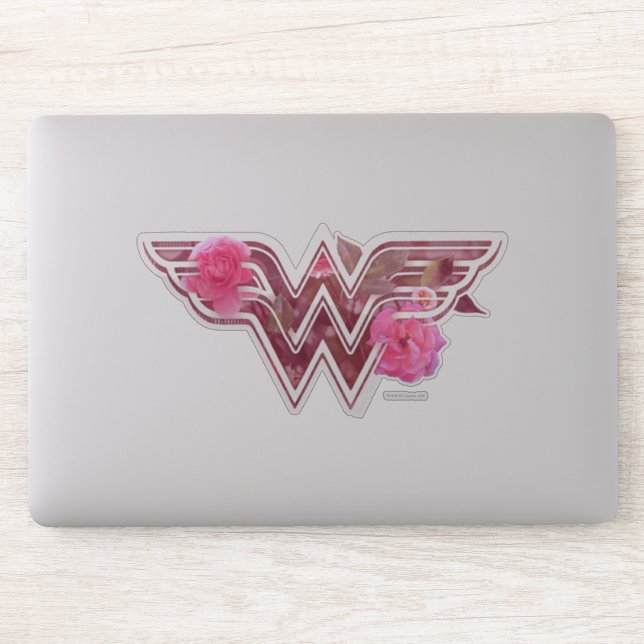 Wonder Woman Pink Camellia Flowers Logo (Computer)