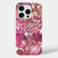 Wonder Woman Pink Camellia Flowers Logo