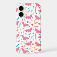 Wonder Woman Pink Logo and Lightning Pattern