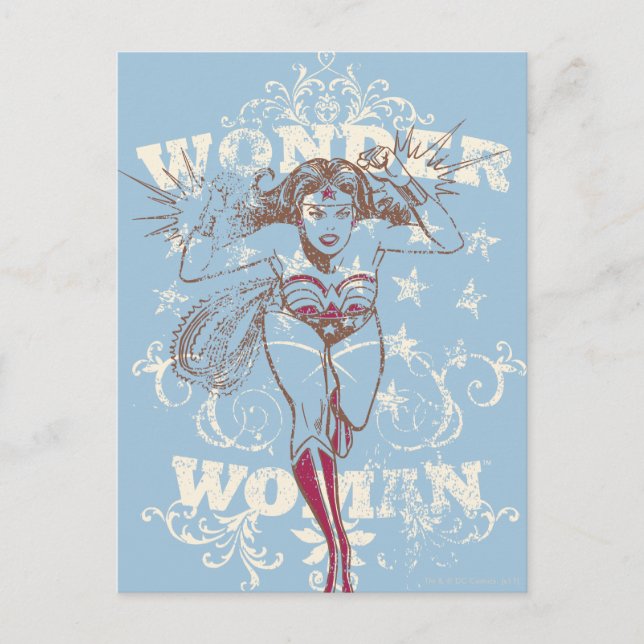 Wonder Woman Pow Postcard (Front)