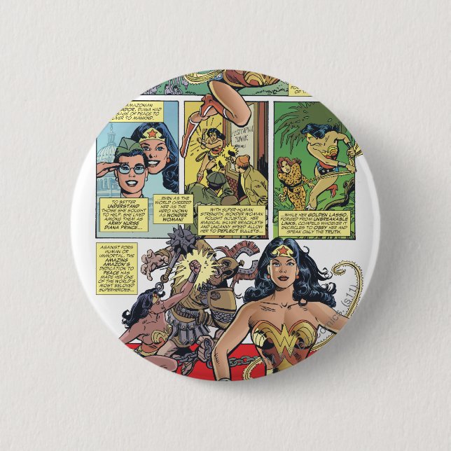 Wonder Woman Princess Diana 6 Cm Round Badge (Front)