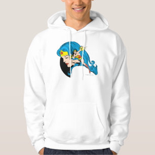 Wonder Woman Profile Background Hoodie