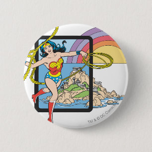 Wonder Woman Rainbow 6 Cm Round Badge