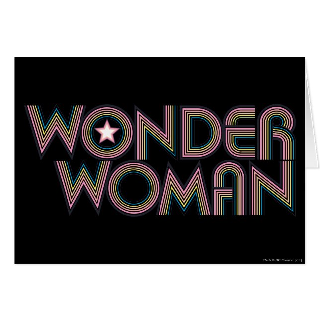Wonder Woman Rainbow Logo (Front Horizontal)
