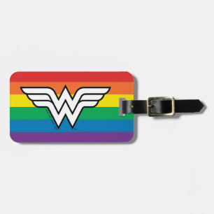 Wonder Woman Rainbow Logo Luggage Tag