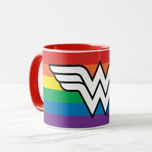 Wonder Woman Rainbow Logo Mug