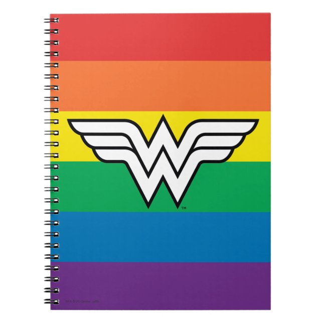 Wonder Woman Rainbow Logo Notebook (Front)