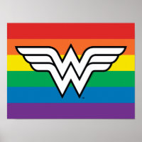 Wonder Woman Rainbow Logo
