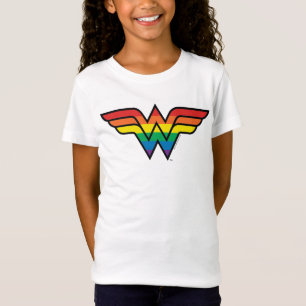 Wonder Woman Rainbow Logo T-Shirt