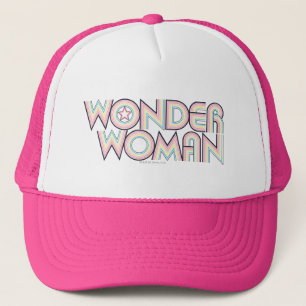 Wonder Woman Rainbow Logo Trucker Hat