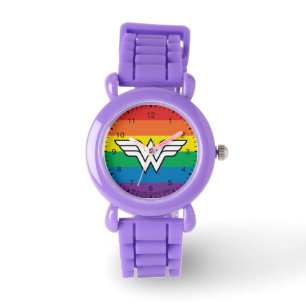 Wonder Woman Rainbow Logo Watch