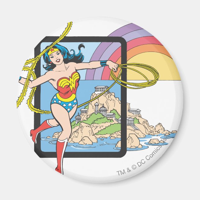 Wonder Woman Rainbow Magnet (Front)