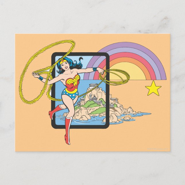 Wonder Woman Rainbow Postcard (Front)