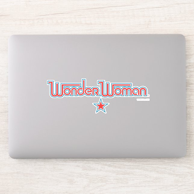 Wonder Woman Red and Blue Star Logo (Computer)