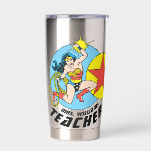 Wonder Woman Red Star Teacher Insulated Tumbler