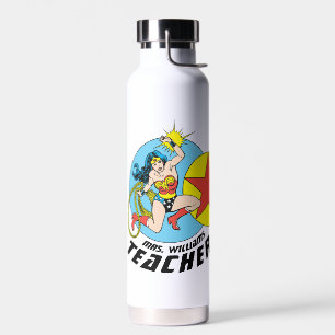 Wonder Woman Red Star Teacher Water Bottle